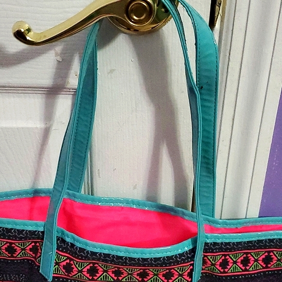 Target Colorful Boho Southwesterm Fabric Tote Bag - Picture 3 of 6